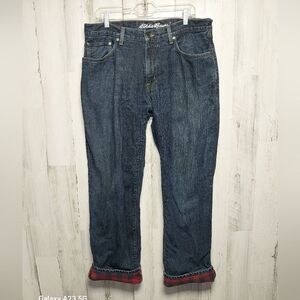 Eddie Bauer Men's Relaxed Fit Flannel Lined Jeans 35x32